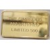 THE SIMPSONS . GOLD INGOT BAR . GOLD PLATED . TROY OUNCE